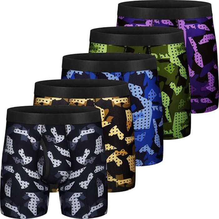 Camouflage And Vibrant Patterned Underwears