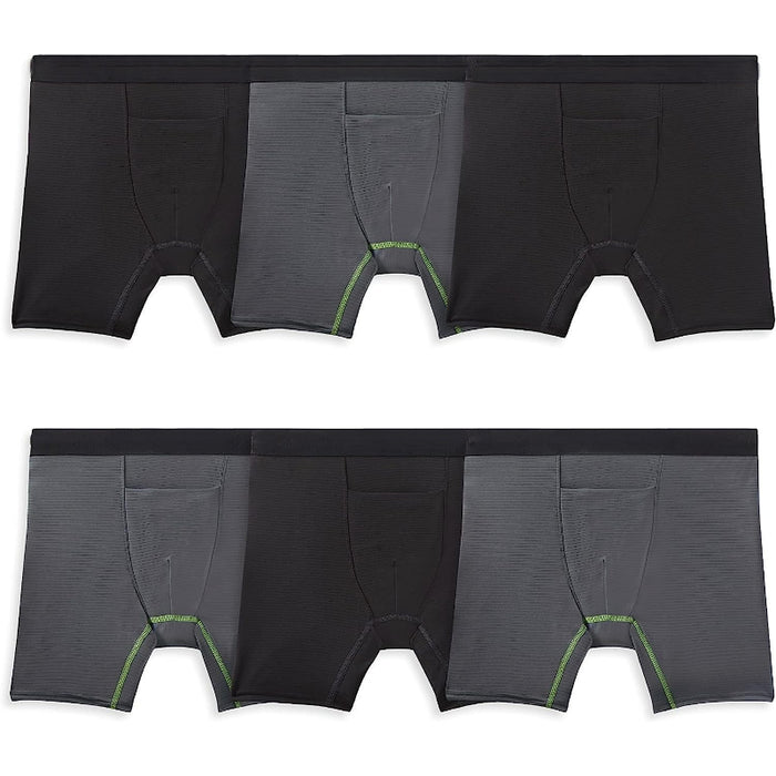 Pack Of 6 Pull On Closure Boxer Briefs