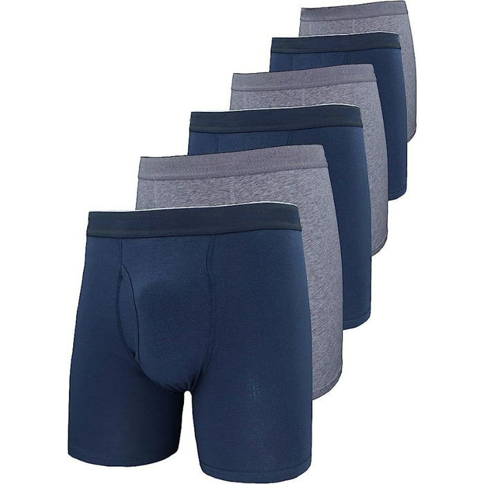 Classic Plain Boxer Briefs In A Set Of 6