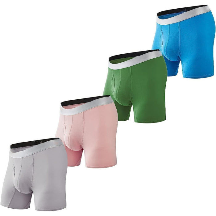 Plain Soft Boxer Briefs Pack of 4