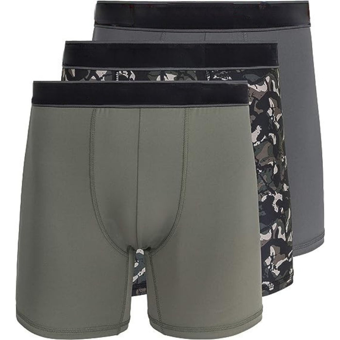 Solid And Camo Boxer Briefs Pack Of 3