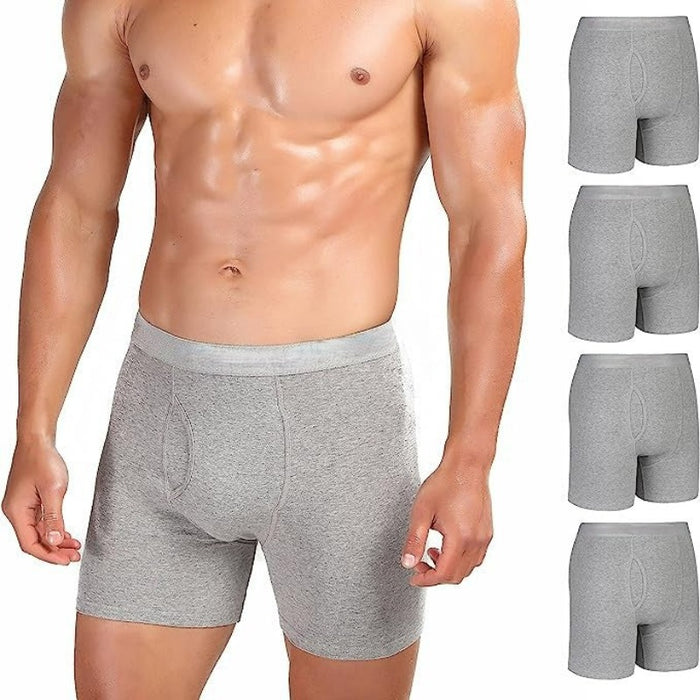 Plain Classic Boxer Briefs In A Set Of Five