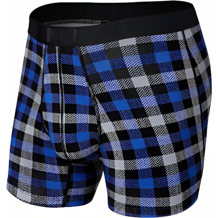 Flannel Check Style Boxer Briefs