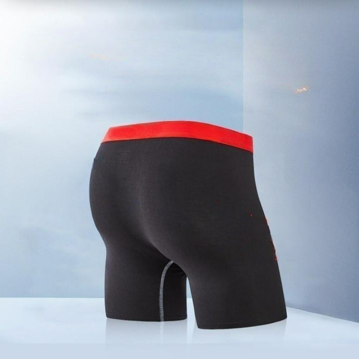 Elastic Waistband Solid Boxer Briefs