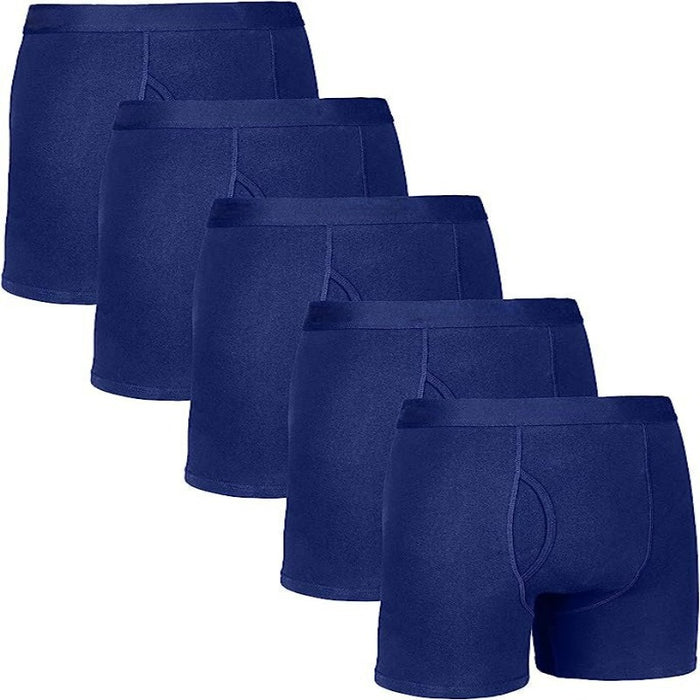 Set Of Five Classic Plain Boxer Briefs