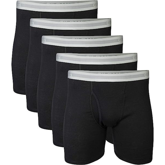 Sports Moisture Wicking Solid Boxer Briefs