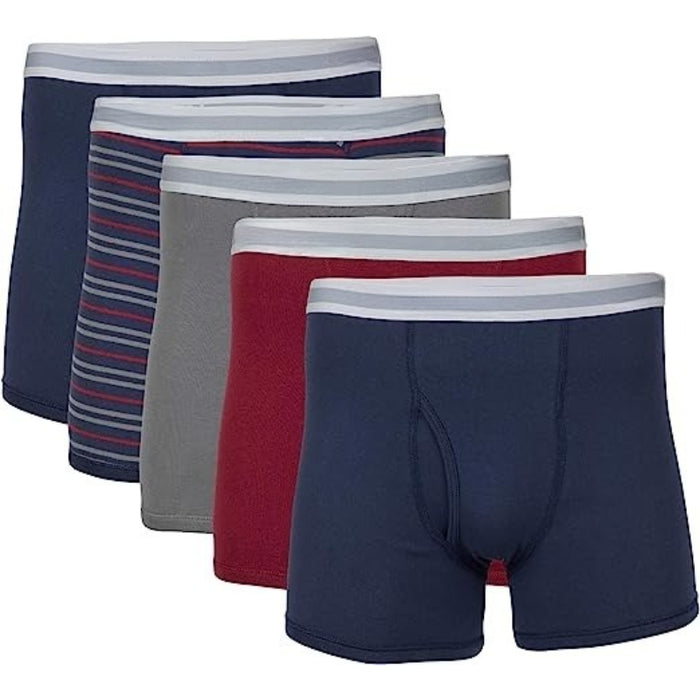 Sports Moisture Wicking Solid Boxer Briefs