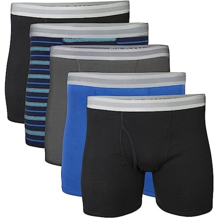 Sports Moisture Wicking Solid Boxer Briefs