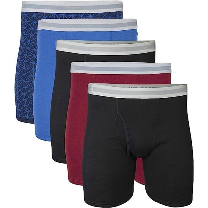 Sports Moisture Wicking Solid Boxer Briefs