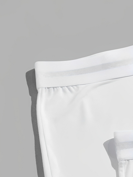 Solid Mid Rise Boxer Briefs