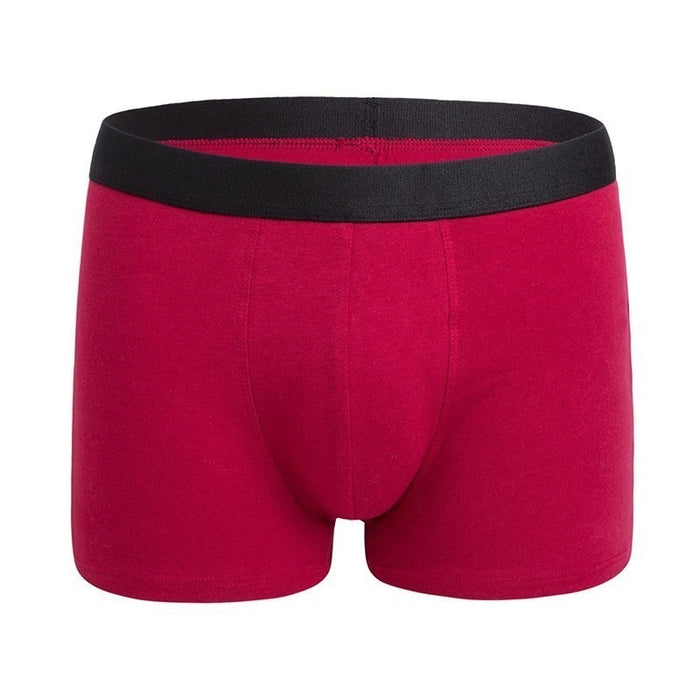 Men's Cotton Breathable Solid Boxershorts