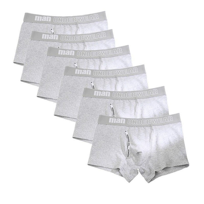 Breathable Solid Flexible Boxer shorts Underwear 6 Pack