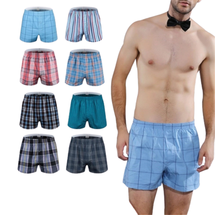 Classic Cotton Plaid Men's Boxers