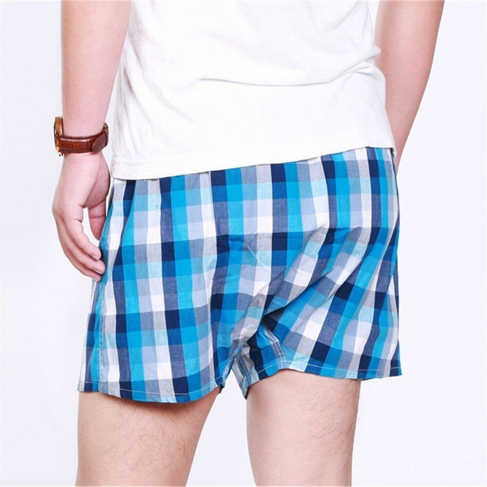 Classic Cotton Plaid Men's Boxers