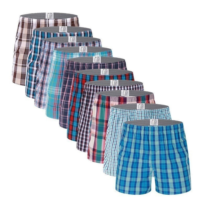 Classic Cotton Plaid Men's Boxers