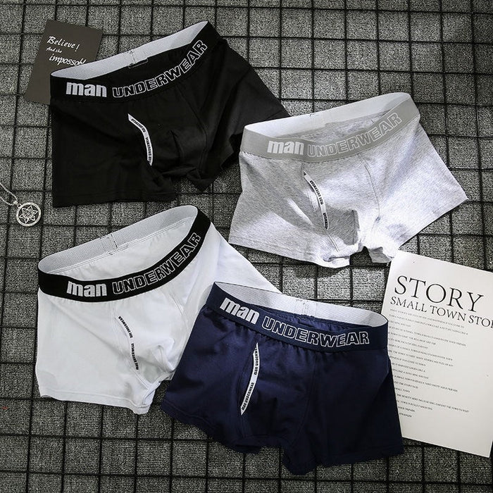 Breathable Solid Flexible Boxer shorts Underwear 6 Pack